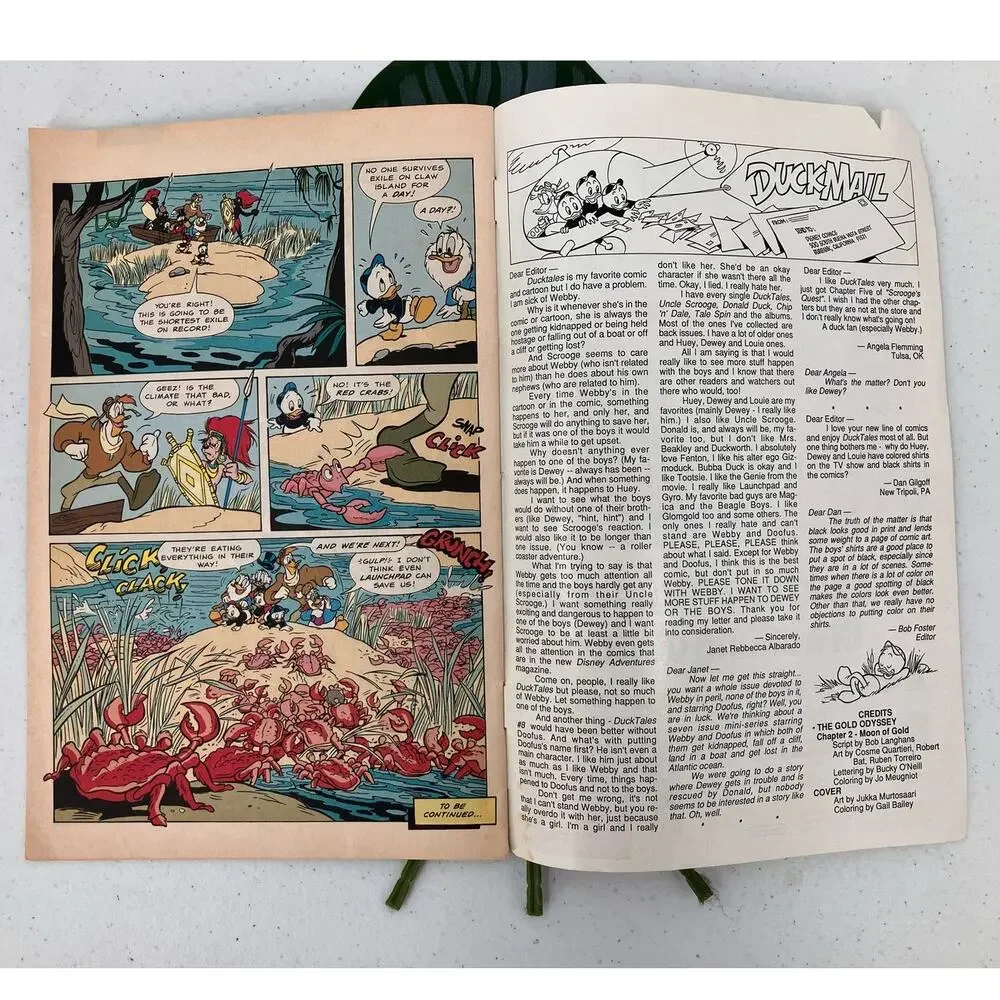 Disney's Duck Tales Mar 10 1991 Gold Odyssey Chapter Two Moon Graphic Comic Book